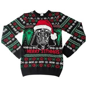 Darth‎ Vader Merry Sithmas Santa Ugly Christmas Sweater Men's Size XS Star Wars